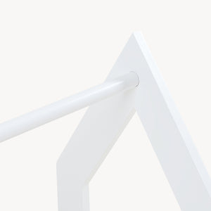[en.casa] Kledingrek Værløse 78x75x35 cm wit en houtkleurig