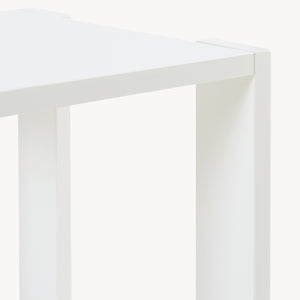 [en.casa] Bijzettafel Thyholm met plank 55x30x30 cm wit