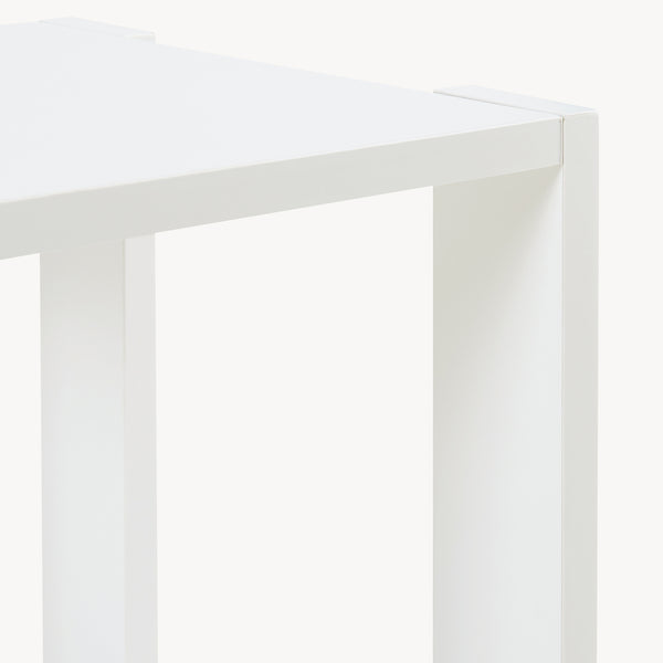 [en.casa] Bijzettafel Thyholm met plank 55x30x30 cm wit
