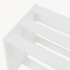 [en.casa] Bijzettafel Rønde 43x64x33 cm wit