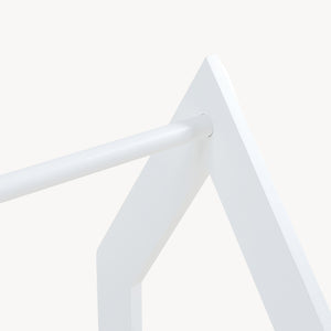 [en.casa] Kledingrek Langeskov 78x75x35 cm wit en houtkleurig