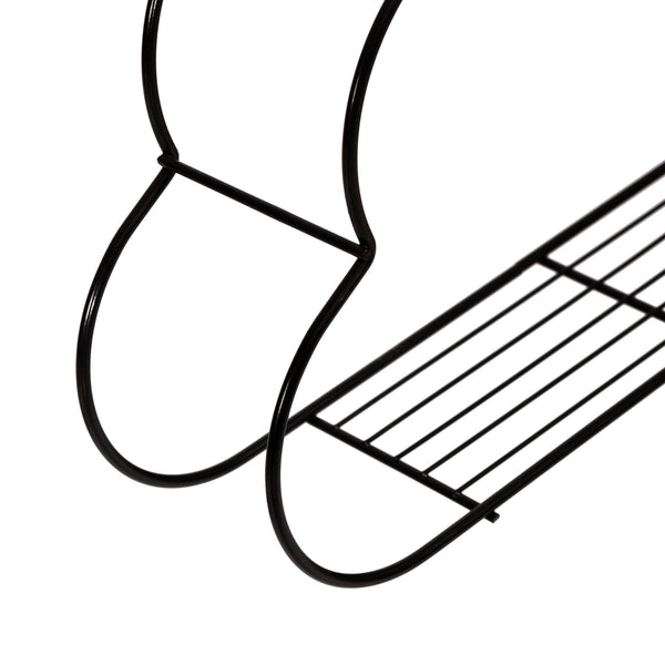 [en.casa] Wandrek Tønder metaal set van 3 zwart