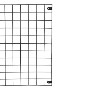 [en.casa] Wandrek Sæby industrieel metaal 75x55 cm zwart