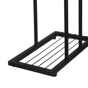 [en.casa] Plantenstandaard Beek metaal 97,5x43,5x22 cm zwart