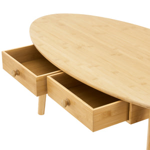 [en.casa] Salontafel Harboøre 37x100x48 cm bamboe