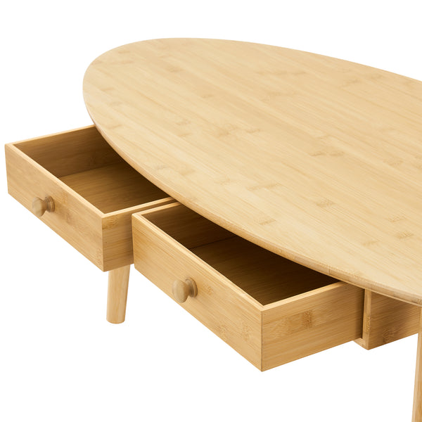 [en.casa] Salontafel Harboøre 37x100x48 cm bamboe