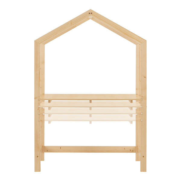 [en.casa] Kinderbureau Suså 160x110x50 cm verstelbaar houtkleurig