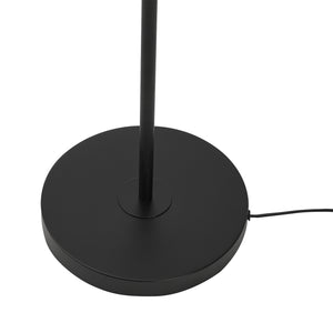 lux.pro Staande lamp Stockport vloerlamp 139 cm zwart wit en goudkleurig E27