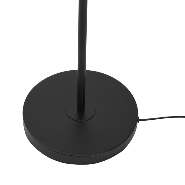 lux.pro Staande lamp Stockport vloerlamp 139 cm zwart wit en goudkleurig E27