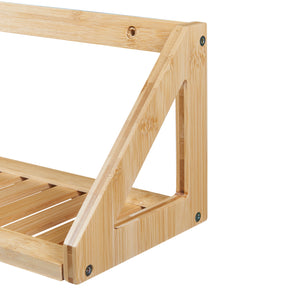 [en.casa] Wandplank set van 2 Gjerdrum 43x15x15 cm bamboe