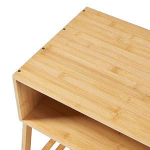 [en.casa] Bijzettafel Håbo 50x45x36 cm bamboe
