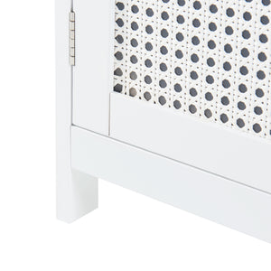 [en.casa] Badkamerkast Karlsøy kolomkast 161x35x32 cm wit