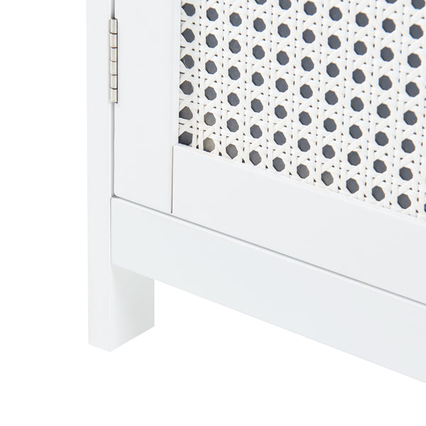 [en.casa] Badkamerkast Karlsøy kolomkast 161x35x32 cm wit