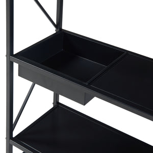 Plantenstandaard Berkelland 65,5x60x20 cm zwart [en.casa]