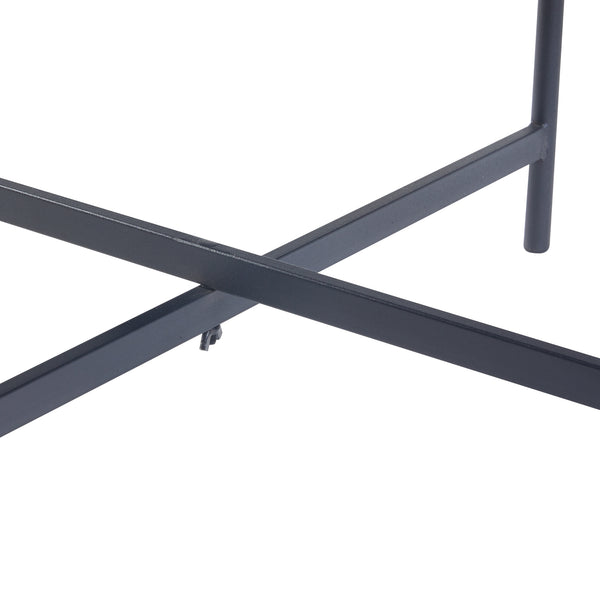 [en.casa] Salontafel Lier rond Ø61x39,5 cm zwart