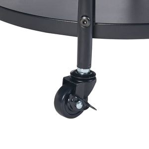 [en.casa] Keukentrolley Munkedal 75xØ45 cm zwart