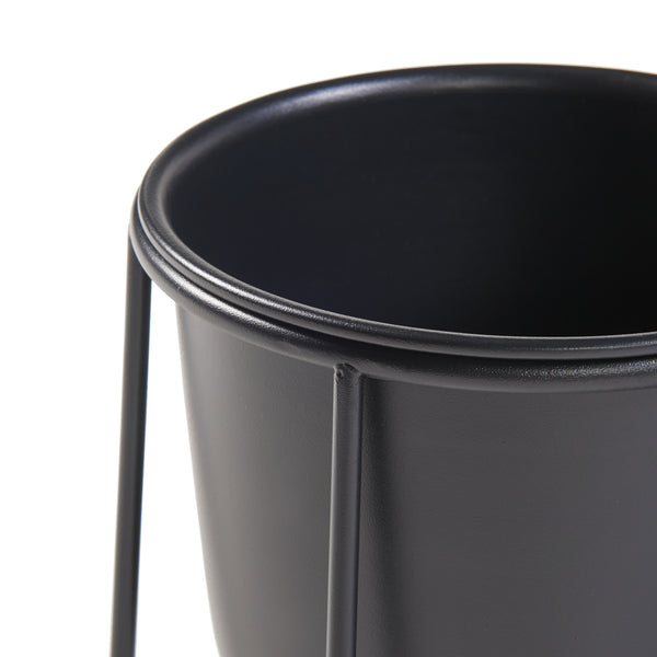 [en.casa] Plantenstandaard Nesseby set van 2 zwart