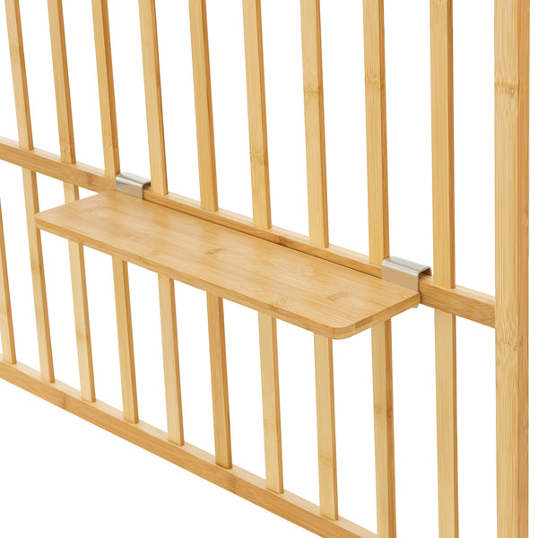 Wandrek Røst met 3 planken 120x80x13 cm bamboe naturel [en.casa]