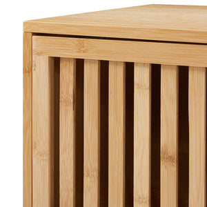 Nachtkast Ypäjä bamboe 50x42x39 cm naturel [en.casa]