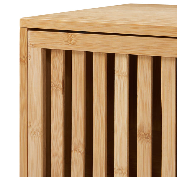 Nachtkast Ypäjä bamboe 50x42x39 cm naturel [en.casa]