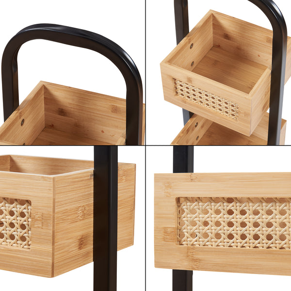 Staand rek Tervola badkamerrek 73x23x18,5 cm [en.casa]