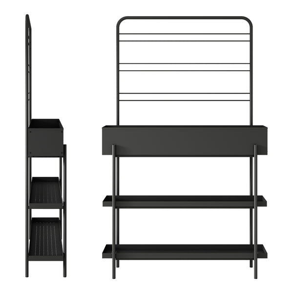Plantenrek Aalsmeer met verhoogde plantenbak zwart casa.pro