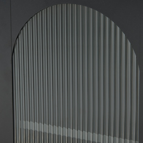 Metalen kast Karlskrona 101,5x42,5x40 cm zwart [en.casa]