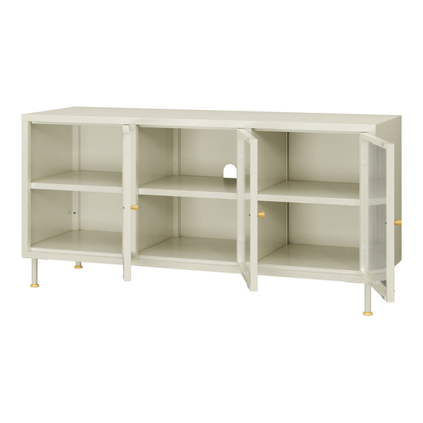Tv meubel Lindau 120x40x59 cm cremewit [en.casa]