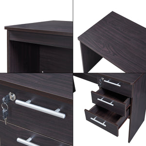 Bureau Ragunda 120x59x75 cm houtkleurig donker [en.casa]