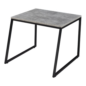 Salontafel Hyllestad set van 2 zwart en betonkleurig [en.casa]