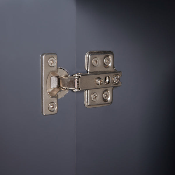 Spiegelkast Overath badkamerkast grijs 49,5x60x20 cm [en.casa]