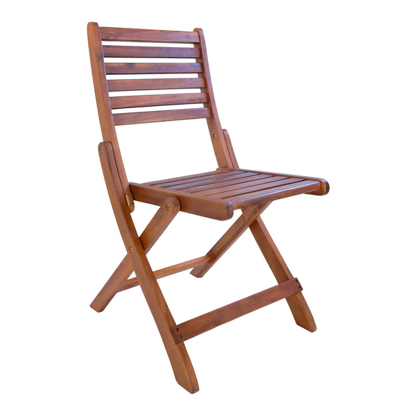 Tuinset Ancarano 5-delig tuintafel met 4 tuinstoelen houtkleurig FSC®-gecertificeerd [en.casa]