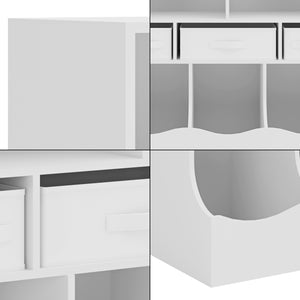 Kinderkast Vastesa open kast 75x80x40 cm wit [en.casa]