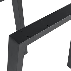 Stalen onderstel Kraftisried set van 2 tafelpoot 72x70 cm zwart [en.casa]