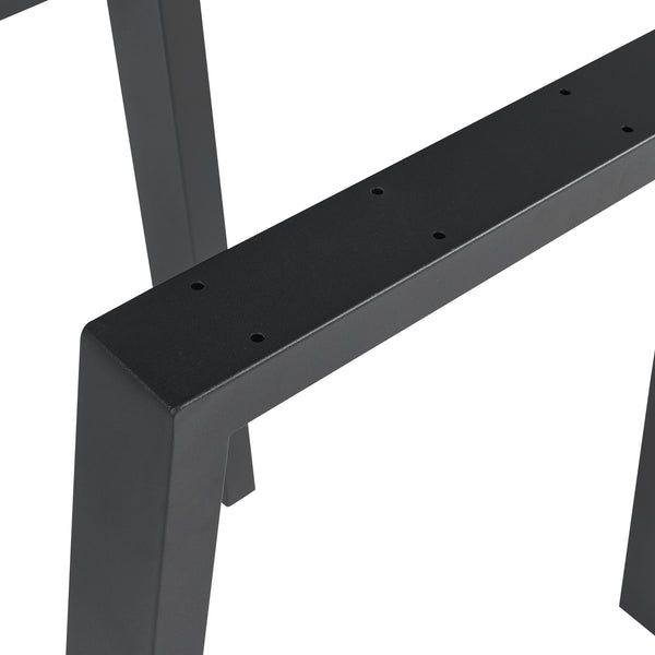Stalen onderstel Kraftisried set van 2 tafelpoot 72x70 cm zwart [en.casa]