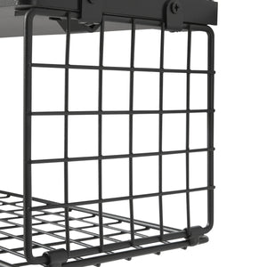 Wandplank Vik set van 2 zwart [en.casa]