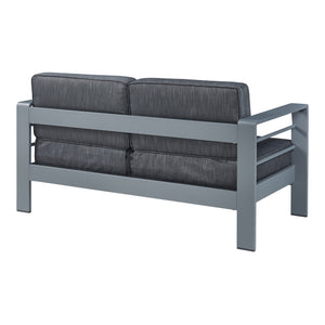 Tuinset Avise 2-delig tuintafel met tuinbank antraciet en donkergrijs casa.pro