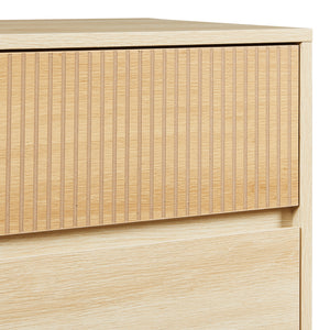 Ladekast Landskrona commode met 3 lades 79,5x80x40 cm eikenkleurig [en.casa]