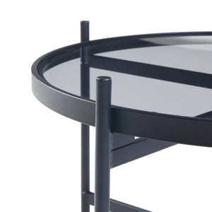 Salontafel Lier set van 2 zwart [en.casa]
