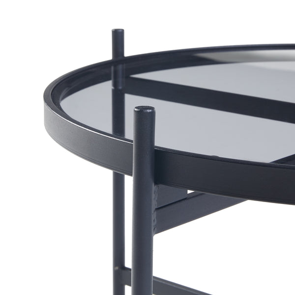 Salontafel Lier set van 2 zwart [en.casa]