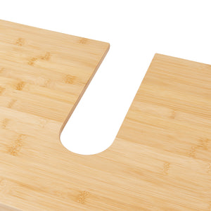 Wastafelonderkast Boksereys bamboe naturel 60x100x35 cm [en.casa]