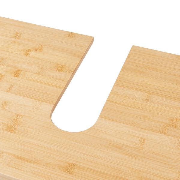 Wastafelonderkast Boksereys bamboe naturel 60x100x35 cm [en.casa]