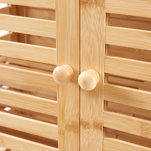 Badkamerkast Raurgela bamboe 180x80x40 cm naturel [en.casa]