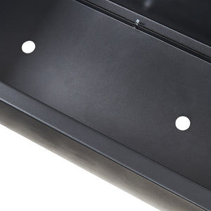 Scheidingswand Surnskoki met plantenbak 190x82x38 cm zwart casa.pro