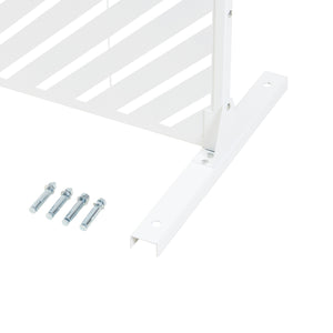 Scheidingswand Kekan wit 200x100x50 cm casa.pro