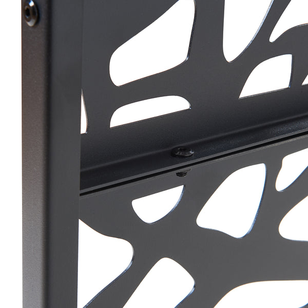 Scheidingswand Poskind zwart 200x100x50 cm casa.pro