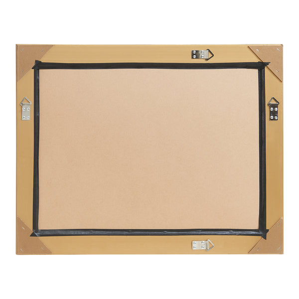 Wandspiegel Punkalaidun rechthoekig 80x60 cm goudkleurig [en.casa]