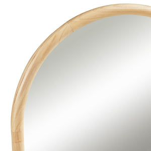Wandspiegel Podena boogvormig 90x60 cm naturel [en.casa]