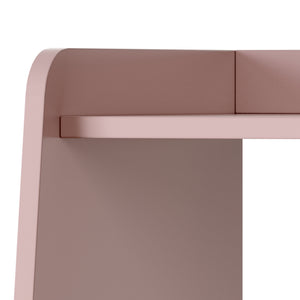 Kinderrek Vestnes 90x80x38 cm roze en wit [en.casa]