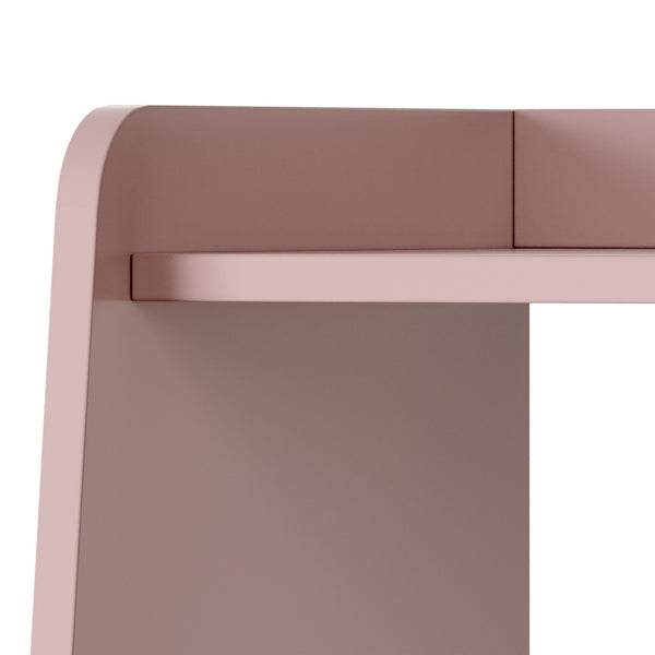 Kinderrek Vestnes 90x80x38 cm roze en wit [en.casa]